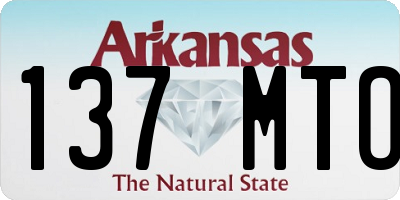 AR license plate 137MTO