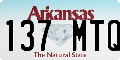 AR license plate 137MTQ