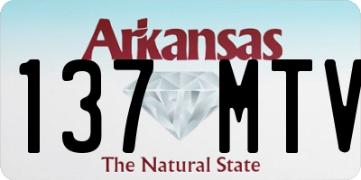 AR license plate 137MTV