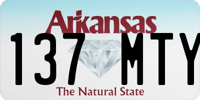AR license plate 137MTY