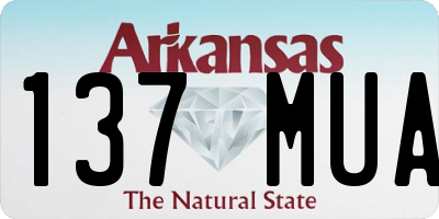 AR license plate 137MUA
