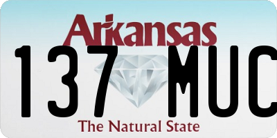 AR license plate 137MUC