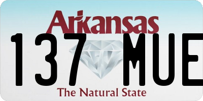 AR license plate 137MUE