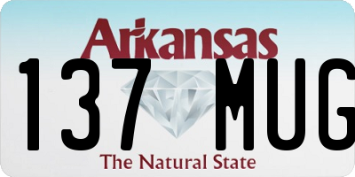 AR license plate 137MUG