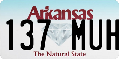 AR license plate 137MUH