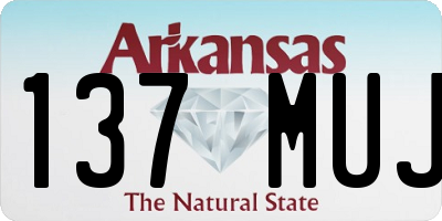 AR license plate 137MUJ