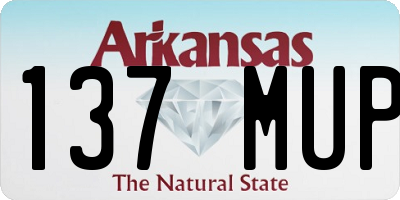 AR license plate 137MUP