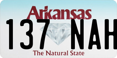 AR license plate 137NAH