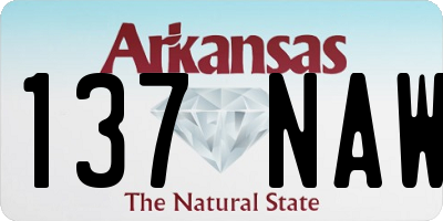 AR license plate 137NAW