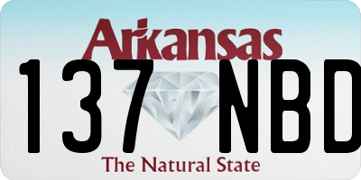 AR license plate 137NBD