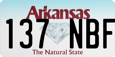 AR license plate 137NBF