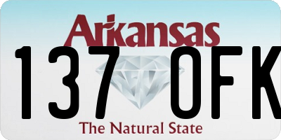 AR license plate 137OFK