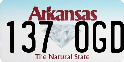 AR license plate 137OGD