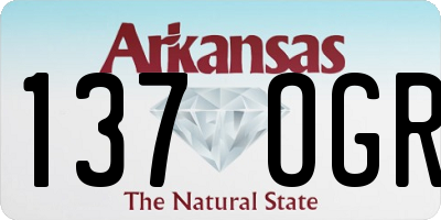 AR license plate 137OGR