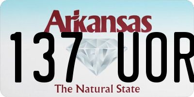 AR license plate 137UOR