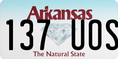 AR license plate 137UOS