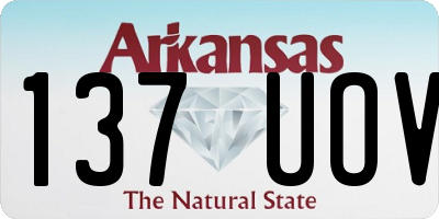 AR license plate 137UOV