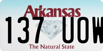 AR license plate 137UOW