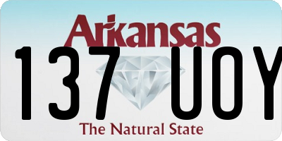 AR license plate 137UOY
