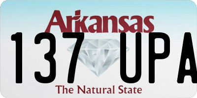 AR license plate 137UPA