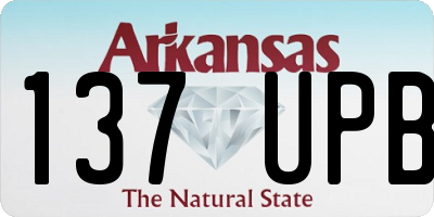 AR license plate 137UPB