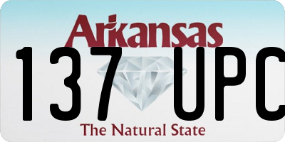 AR license plate 137UPC