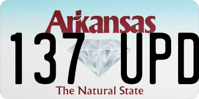 AR license plate 137UPD