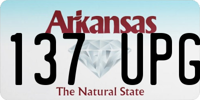 AR license plate 137UPG