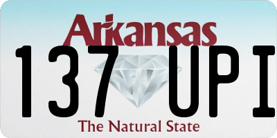AR license plate 137UPI