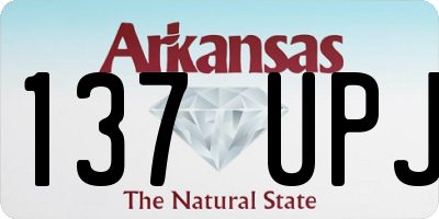 AR license plate 137UPJ