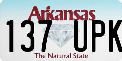 AR license plate 137UPK