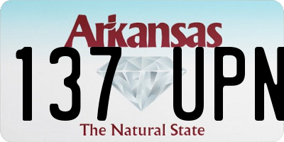 AR license plate 137UPN