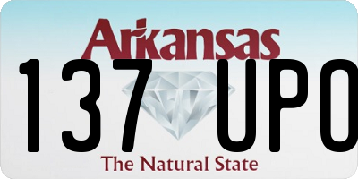 AR license plate 137UPO