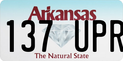 AR license plate 137UPR