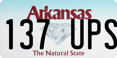 AR license plate 137UPS