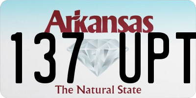 AR license plate 137UPT