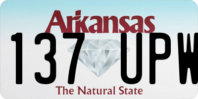 AR license plate 137UPW