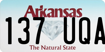 AR license plate 137UQA