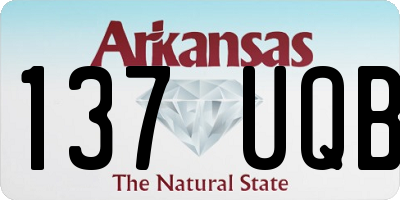 AR license plate 137UQB