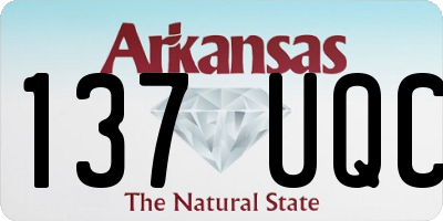 AR license plate 137UQC