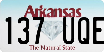 AR license plate 137UQE