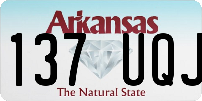 AR license plate 137UQJ