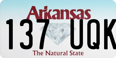 AR license plate 137UQK