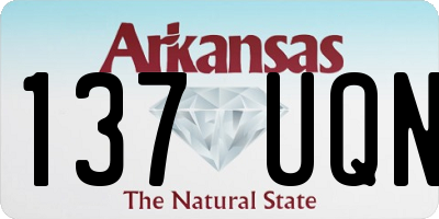 AR license plate 137UQN