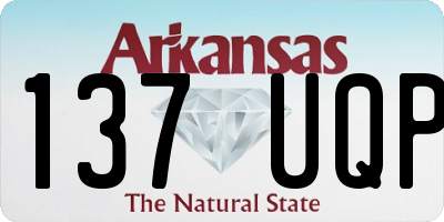 AR license plate 137UQP