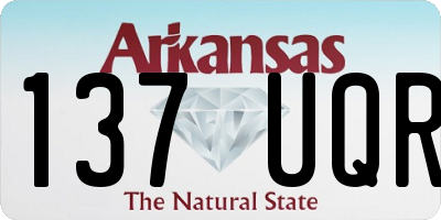 AR license plate 137UQR