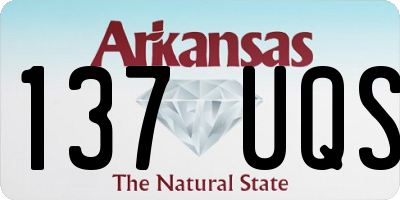AR license plate 137UQS