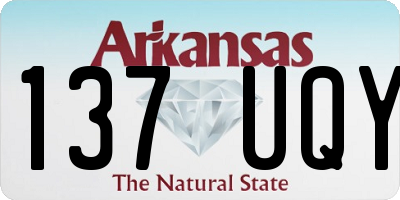 AR license plate 137UQY