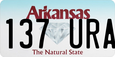AR license plate 137URA