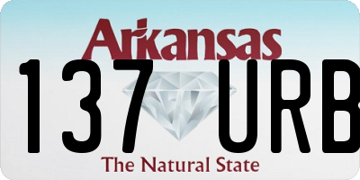 AR license plate 137URB